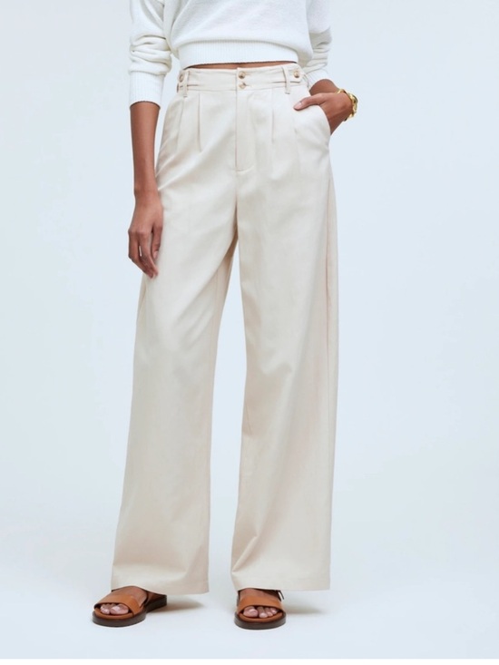 Madewell Pants - NWT Madewell Harlow Wide-Leg Pleated Trousers